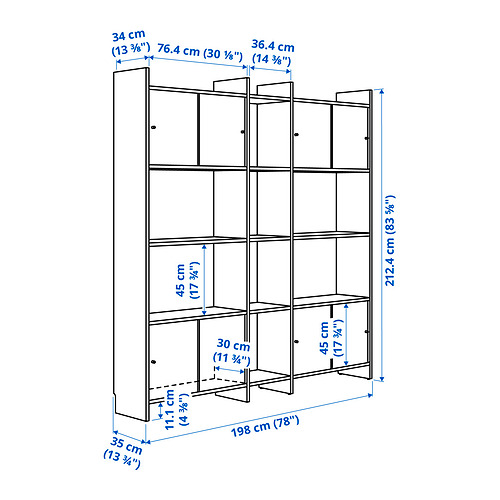 LÅDMAKARE комбинация для хран с раздв дверц