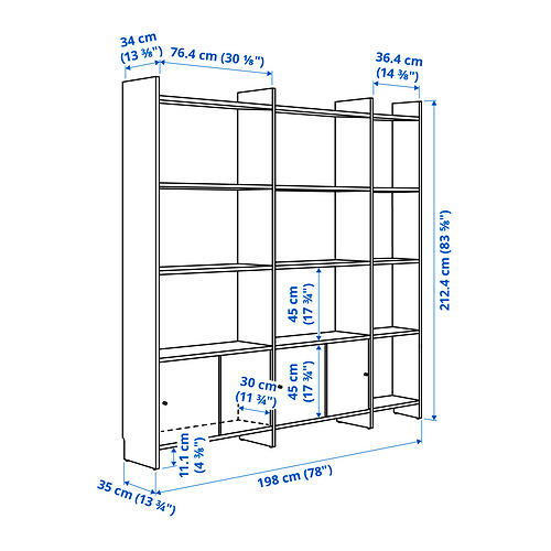 LÅDMAKARE комбинация для хран с раздв дверц