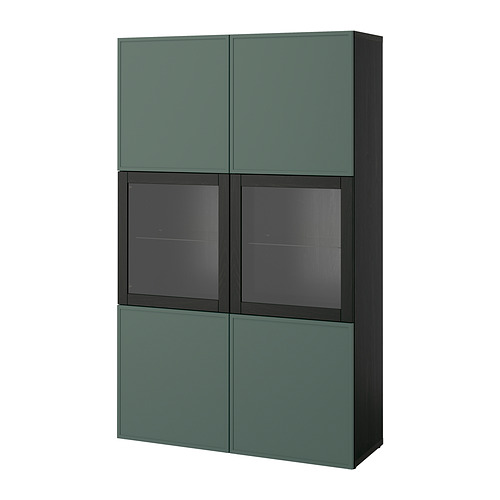 BESTÅ, storage combination w glass doors