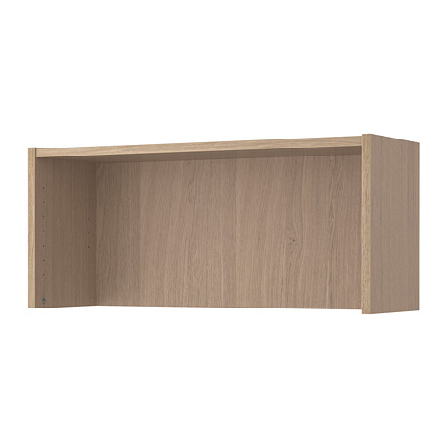 BILLY height extension unit white stained oak veneer 80x28x35 cm IKEA