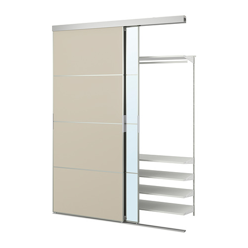 BOAXEL/SKYTTA reach-in wardrobe with sliding door
