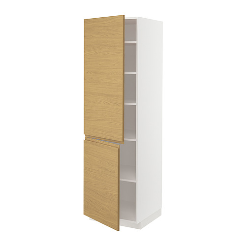 METOD kõrge kapp riiulite/2 uksega