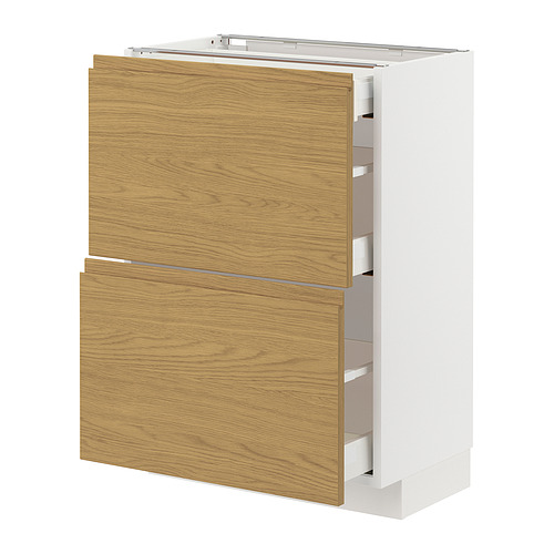 METOD/MAXIMERA põrandakapp 2 esipaneeli/3 sahtliga