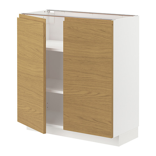 METOD põrandakapp riiulite/2 uksega