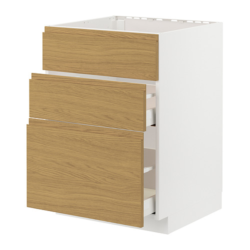 METOD/MAXIMERA sahtliga põr-kapp pliidile/õhupuh.