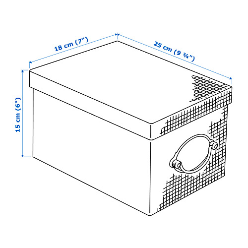 KVARNVIK storage box with lid