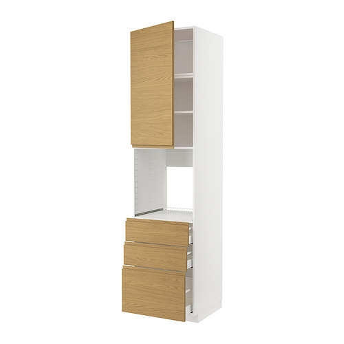 METOD/MAXIMERA high cab f oven w door/3 drawers