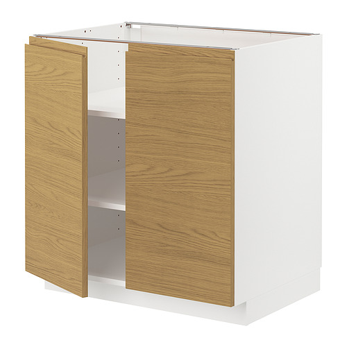 METOD põrandakapp riiulite/2 uksega