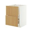 METOD/MAXIMERA base cab f sink+2 fronts/2 drawers