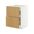 METOD/MAXIMERA base cab f hob/2 fronts/3 drawers