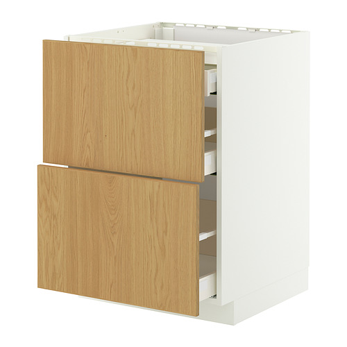 METOD/MAXIMERA, base cab f hob/2 fronts/3 drawers