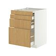 METOD/MAXIMERA bc w pull-out work surface/3drw