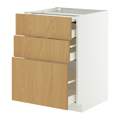 METOD/MAXIMERA, bc w pull-out work surface/3drw