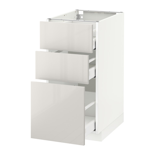 METOD/MAXIMERA base cabinet with 3 drawers
