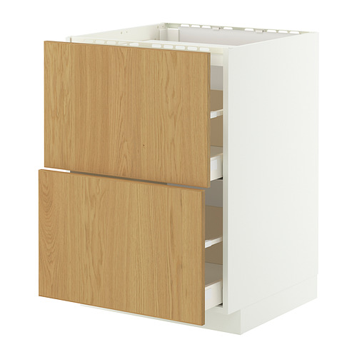 METOD/MAXIMERA, base cab f hob/2 fronts/2 drawers