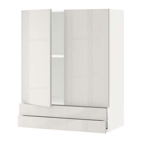 METOD/MAXIMERA wall cabinet w 2 doors/2 drawers