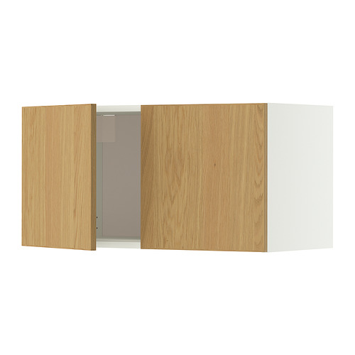 METOD, wall cabinet with 2 doors