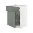 METOD/MAXIMERA base cab f hob/drawer/2 wire bskts