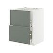 METOD/MAXIMERA base cab f sink+2 fronts/2 drawers