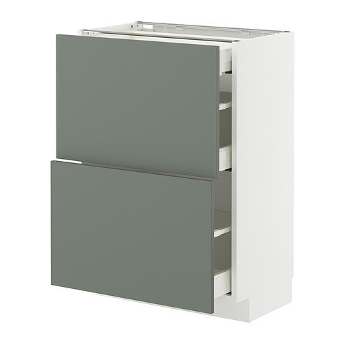 METOD/MAXIMERA põrandakapp 2 esipaneeli/3 sahtliga