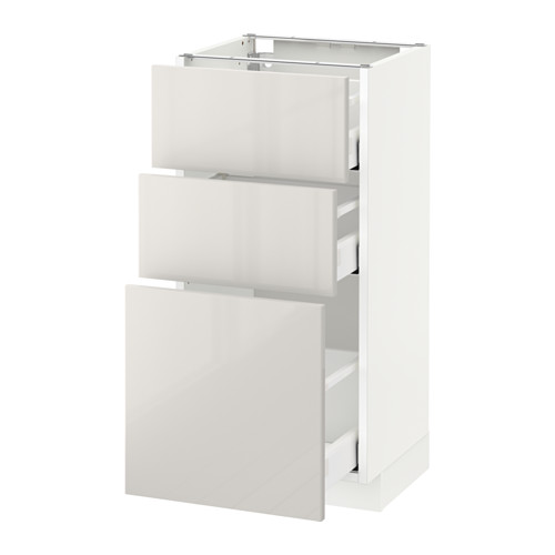 METOD/MAXIMERA base cabinet with 3 drawers