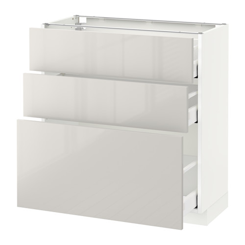 METOD/MAXIMERA base cabinet with 3 drawers