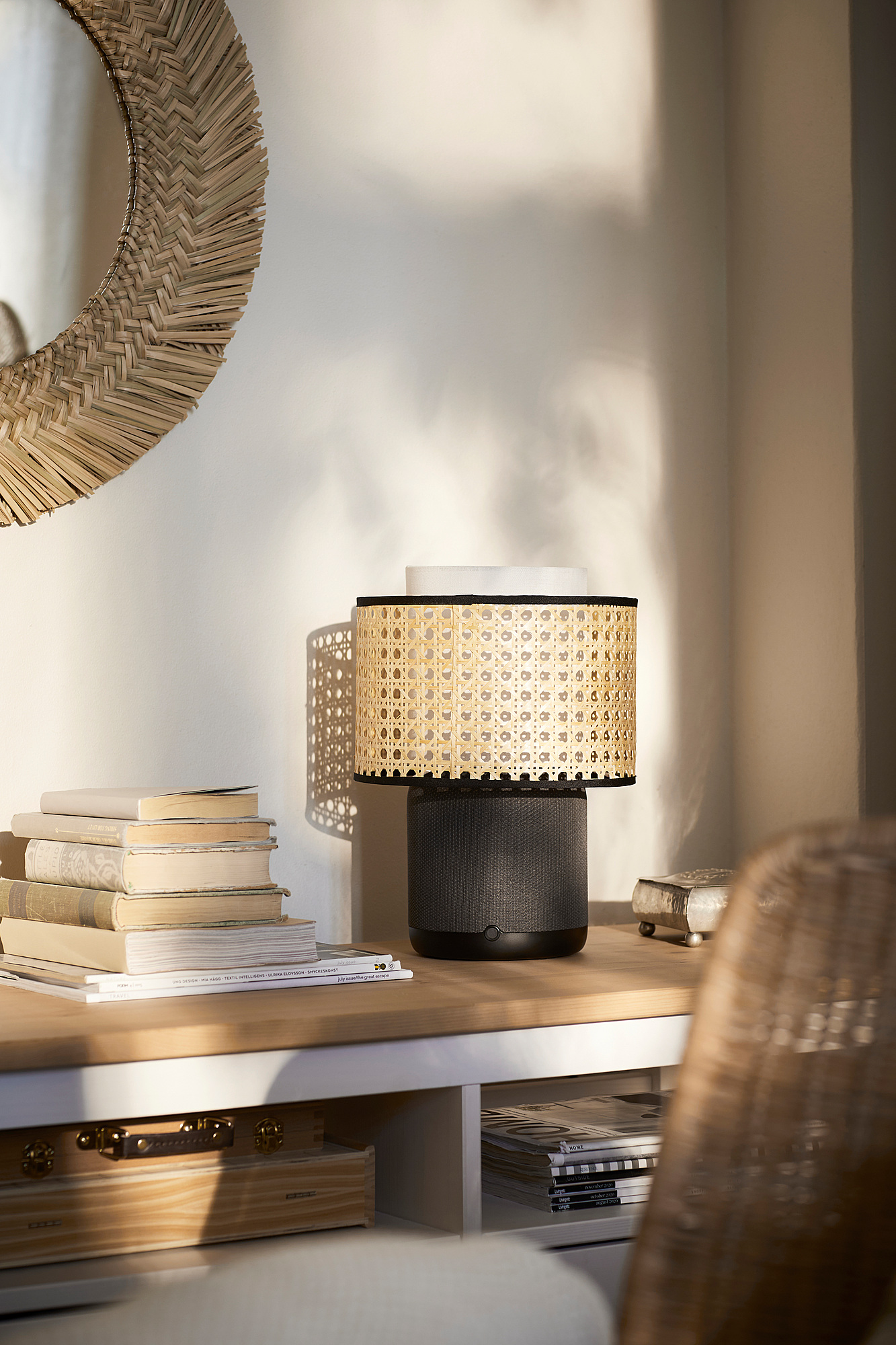 SYMFONISK shade for speaker lamp base bamboo IKEA Eesti