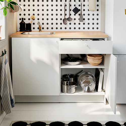 KNOXHULT, base cabinet with doors and drawer