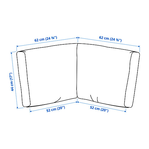 FRÖSÖN/DUVHOLMEN kampinės dalies nugaros pagalvėlė