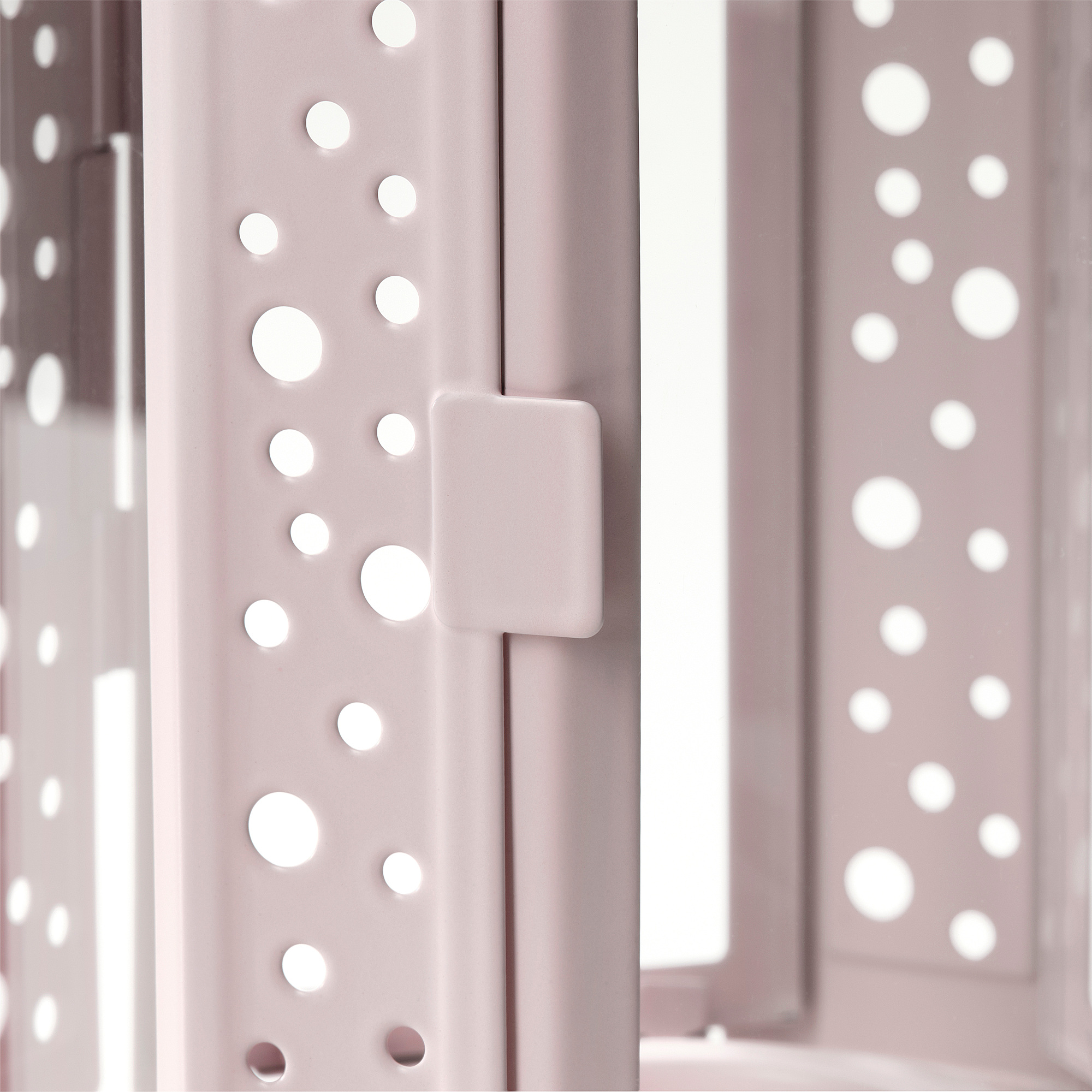 ENRUM lantern for tealight, in/outdoor pale pink 10x22 cm IKEA Eesti