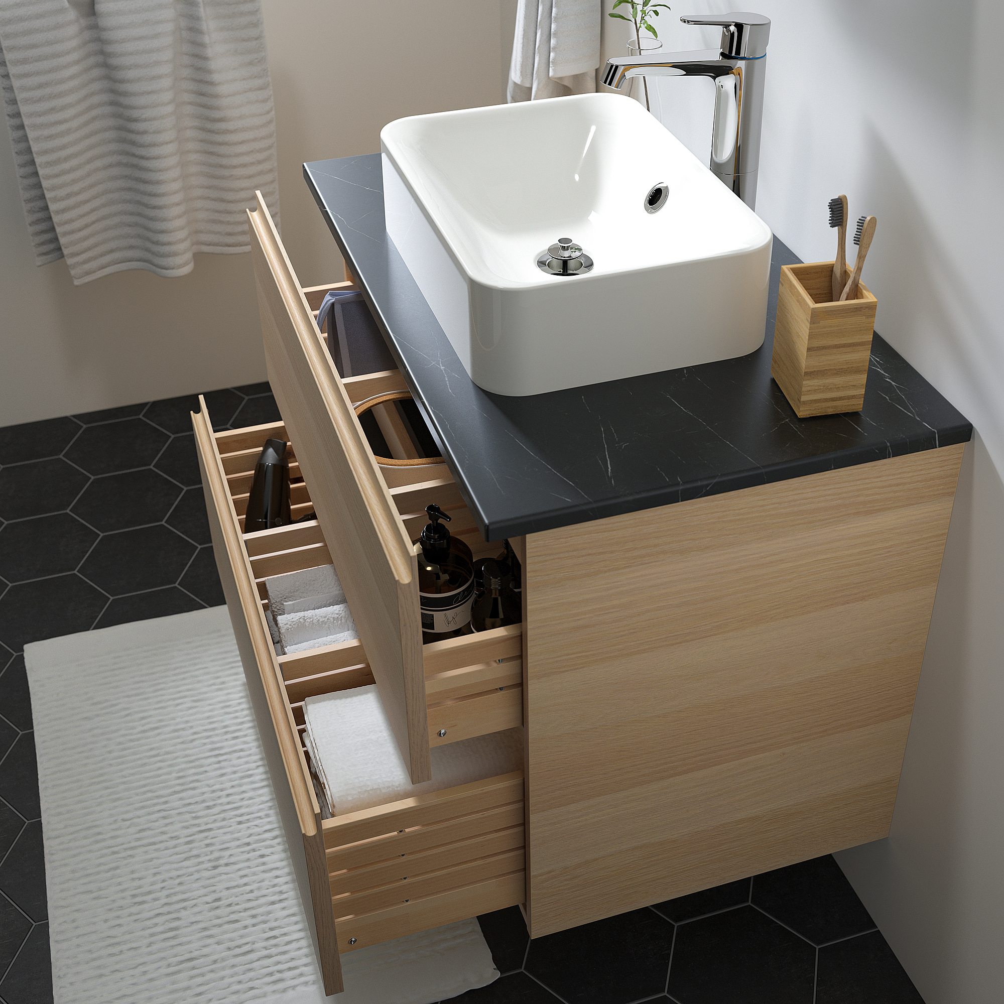 HÖRVIK/GODMORGON/TOLKEN шкаф со столешницей 45x32 раковина | IKEA Eesti