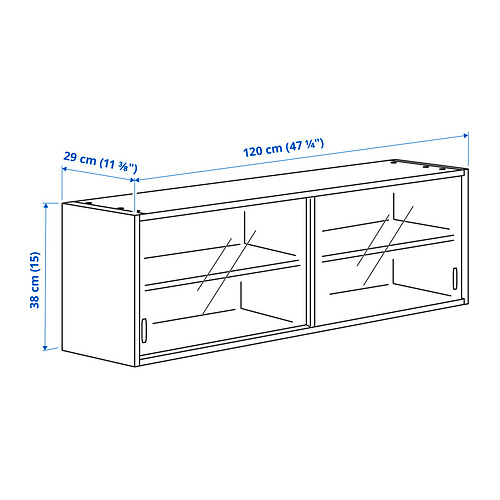 KNOXHULT liugustega seinakapp