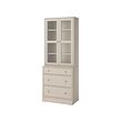HAVSTA storage combination w glass-doors