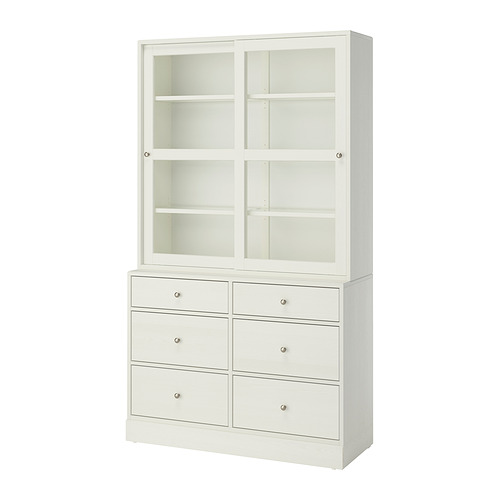 HAVSTA комбинация для хранения с сткл двр