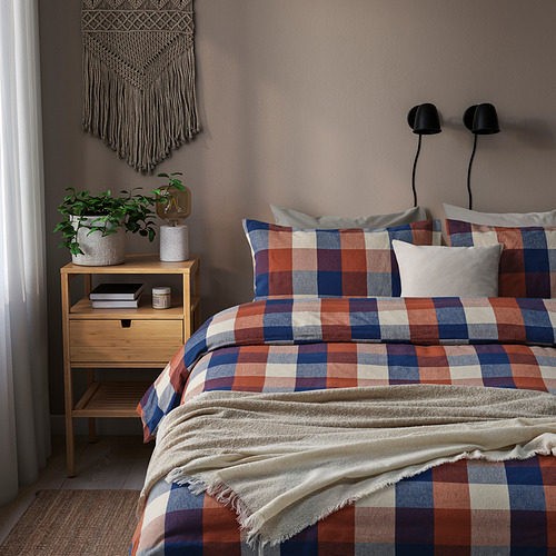 BLÅSENAP, duvet cover and pillowcase