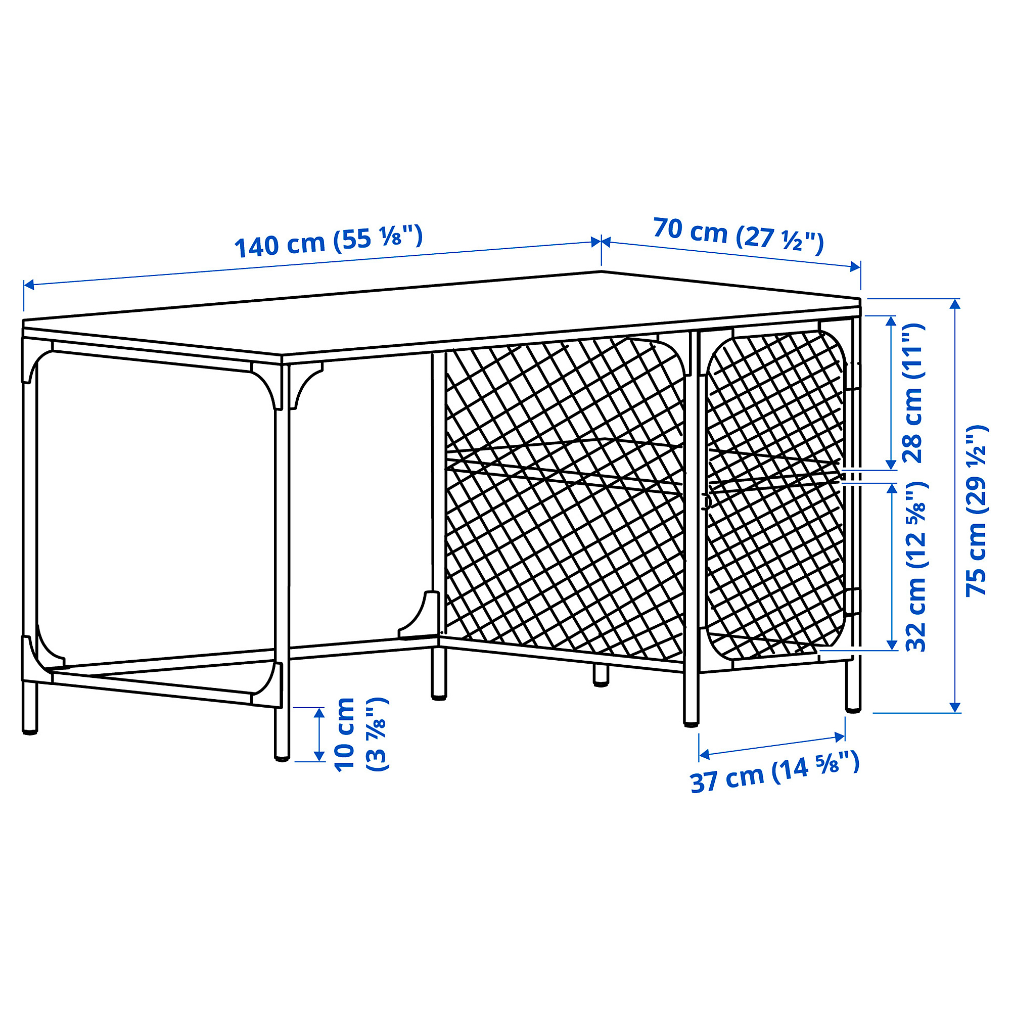 FJÄLLBO desk black | IKEA Lietuva