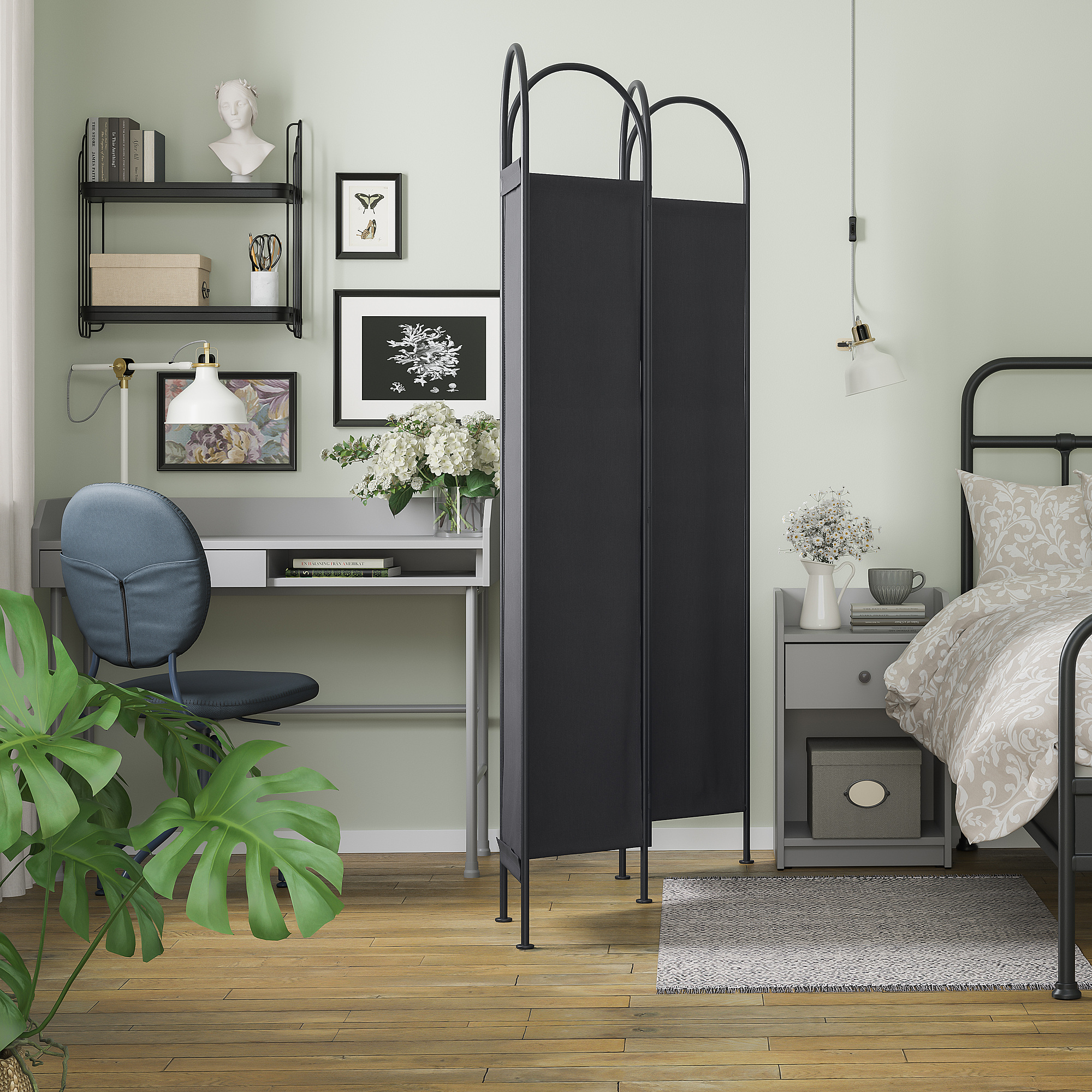 GRÅFJÄLLET room divider anthracite | IKEA Eesti
