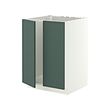 METOD base cabinet for sink + 2 doors