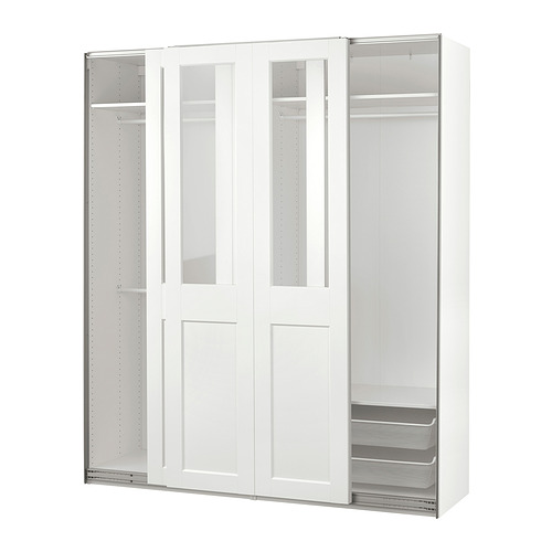 PAX/GRIMO wardrobe with sliding doors
