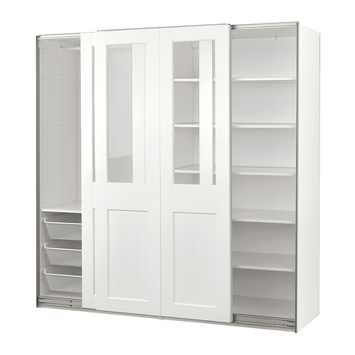 PAX/GRIMO wardrobe with sliding doors