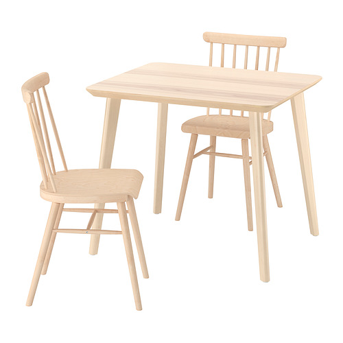 HÖGVED/LISABO, table and 2 chairs