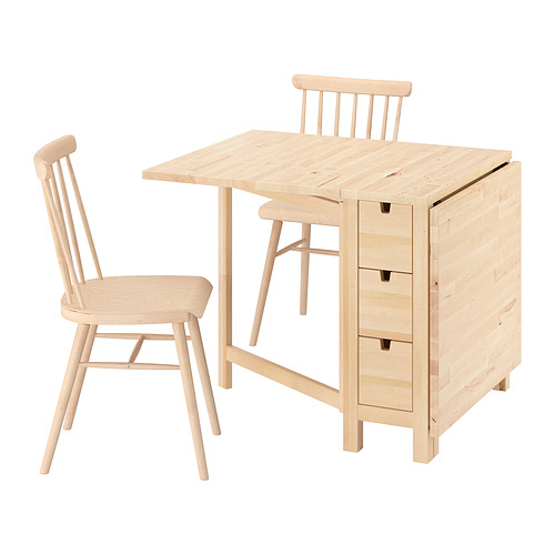 HÖGVED/NORDEN, стол и 2 стула