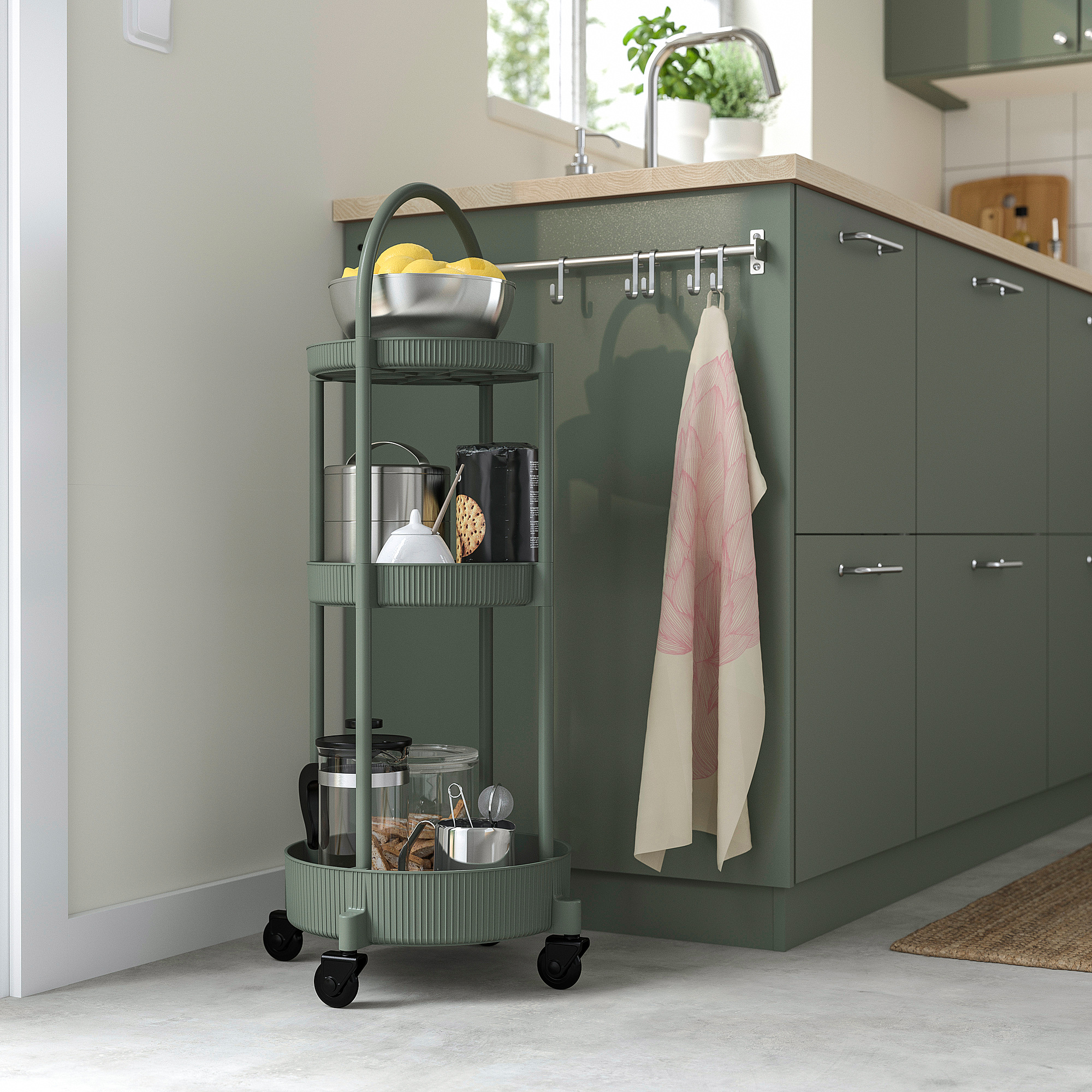 JUTTERSBO trolley grey-green | IKEA Lietuva