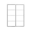 PAX pair of sliding door frames w rail