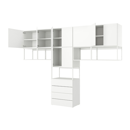 PLATSA гардероб с 9 дверями/4 ящиками