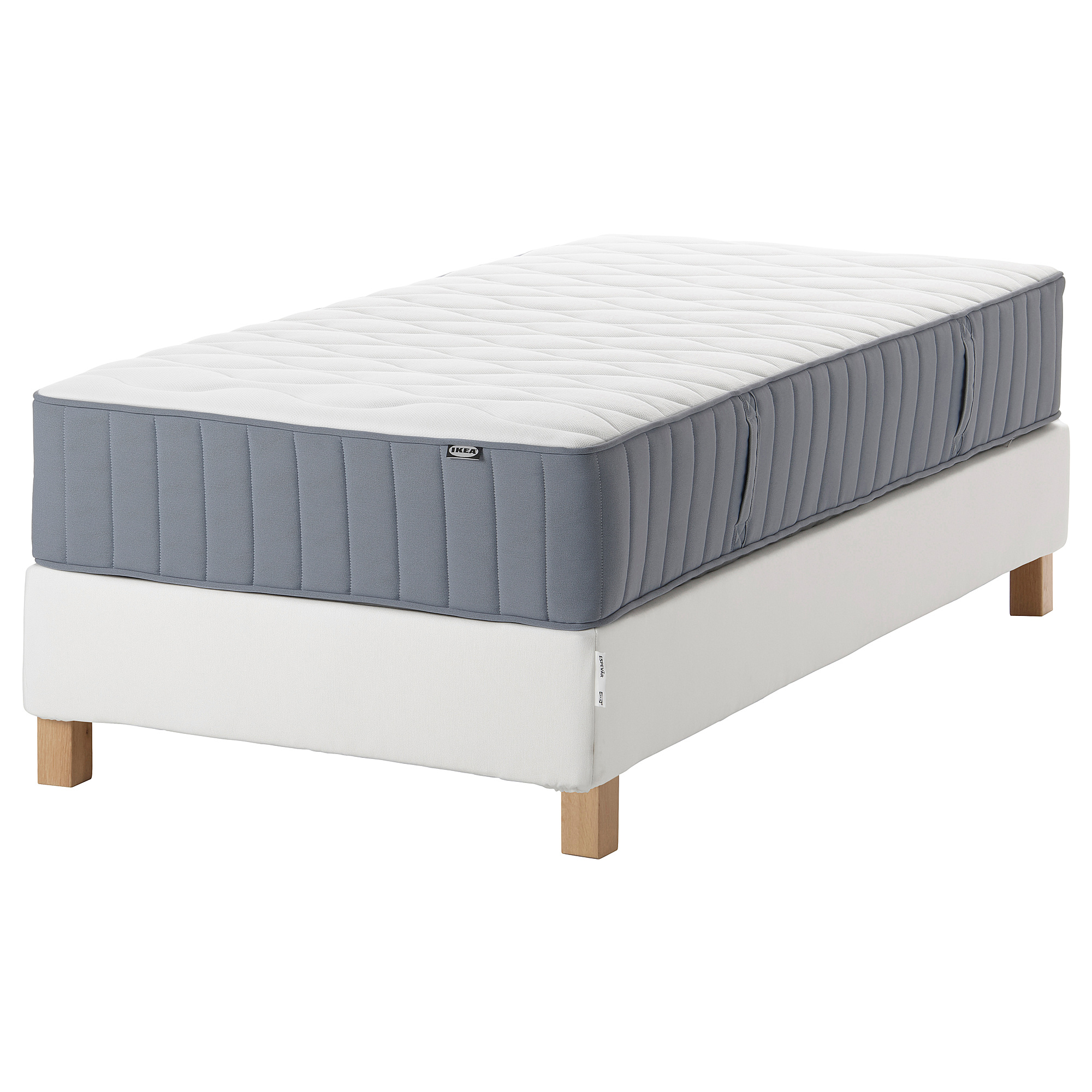 ESPEVÄR/VÅGSTRANDA divan bed white/firm light blue 90x200 cm IKEA Lietuva