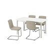 LUSTEBO/STRANDTORP table and 4 chairs