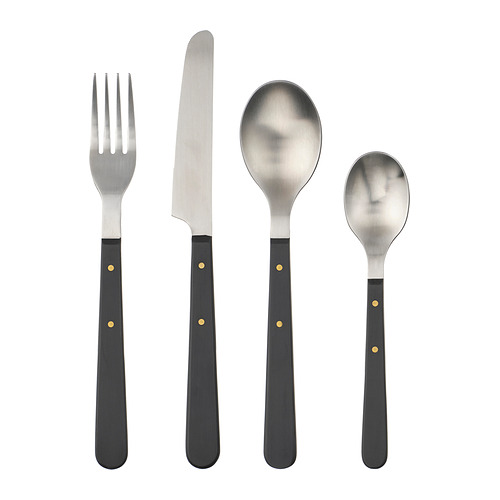DOFTSKÖLD, 24-piece cutlery set