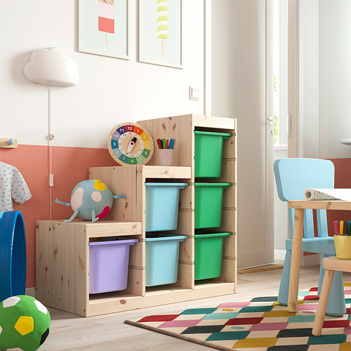 TROFAST, storage combination with boxes