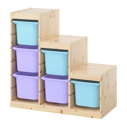 TROFAST, storage combination with boxes